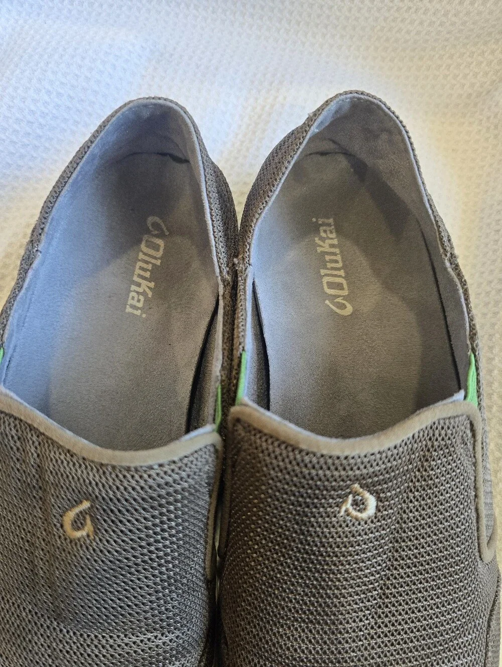 OluKai Nohea Mesh Men's Size 9 Sneakers Slip On Shoes Loafers Mustang